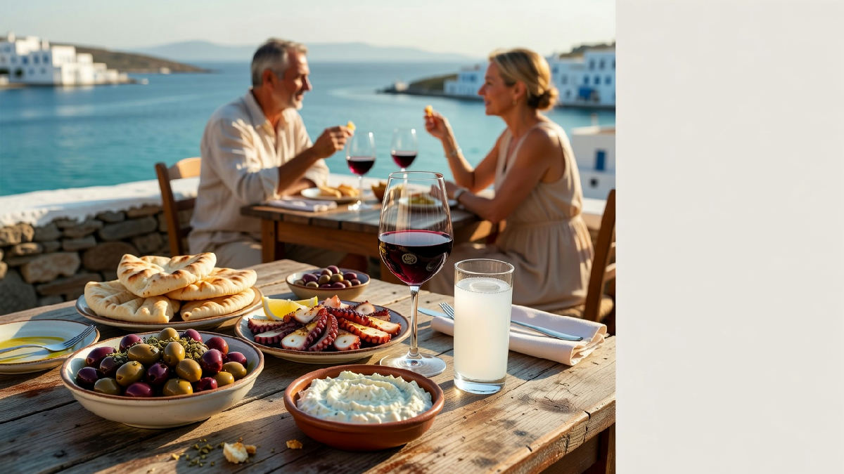 Wijn en ouzo combineren met eten